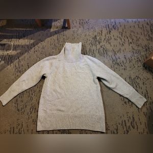 Babaton Cashmere and Wool Grey Turtleneck Sweater